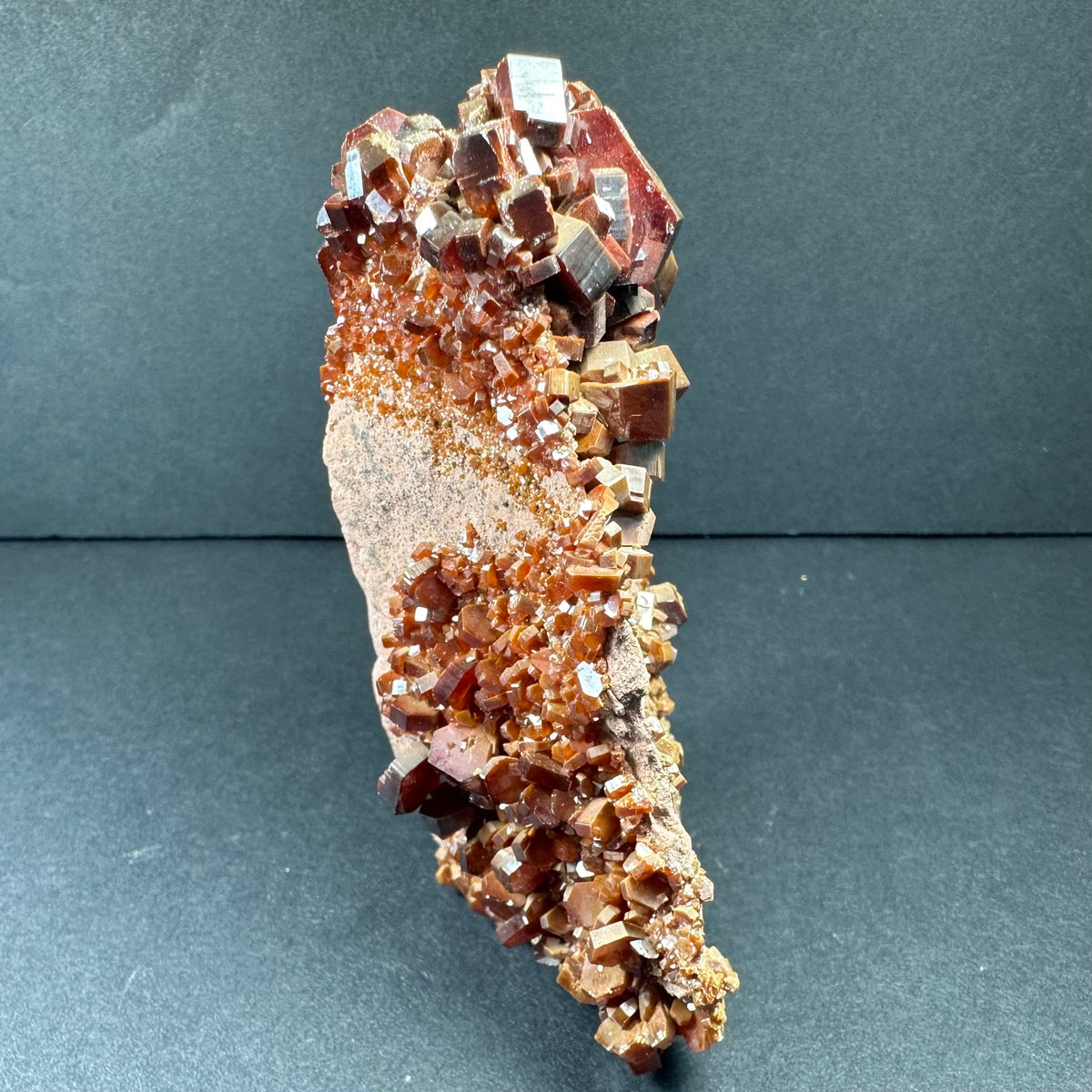 Vanadinite Cluster on Matrix from Mibladen, Morocco