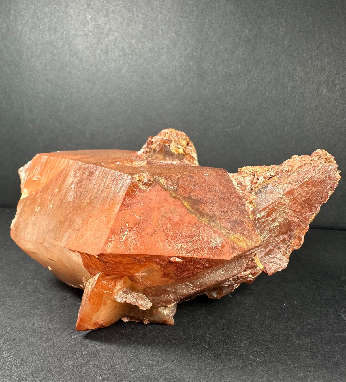 Tangerine Quartz Cluster Atlas mountains, Morocco