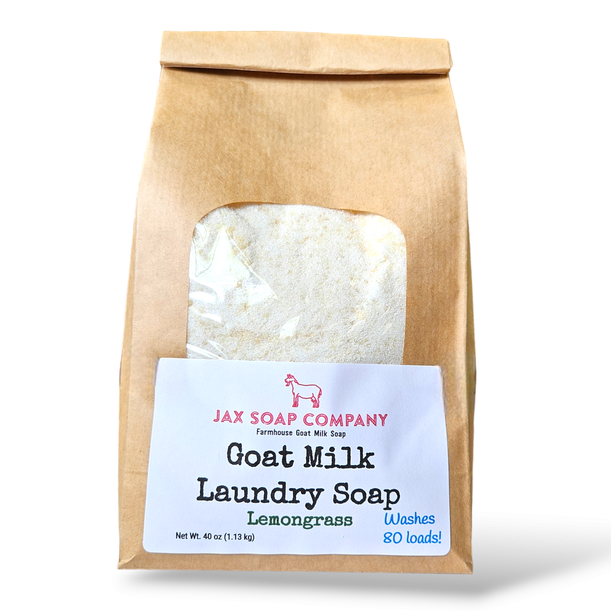 Goat Milk Laundry Soap Refill, 80 loads