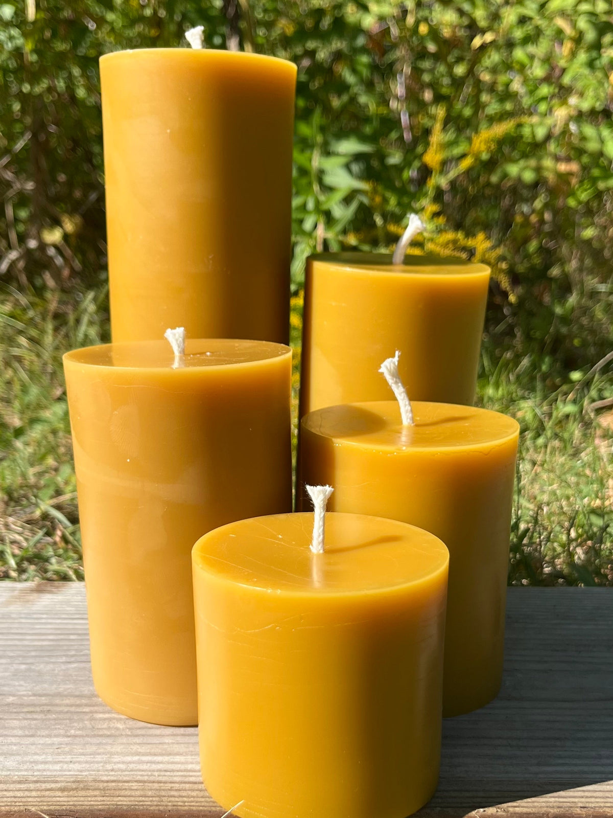 Indiana Beeswax Pillar Candle