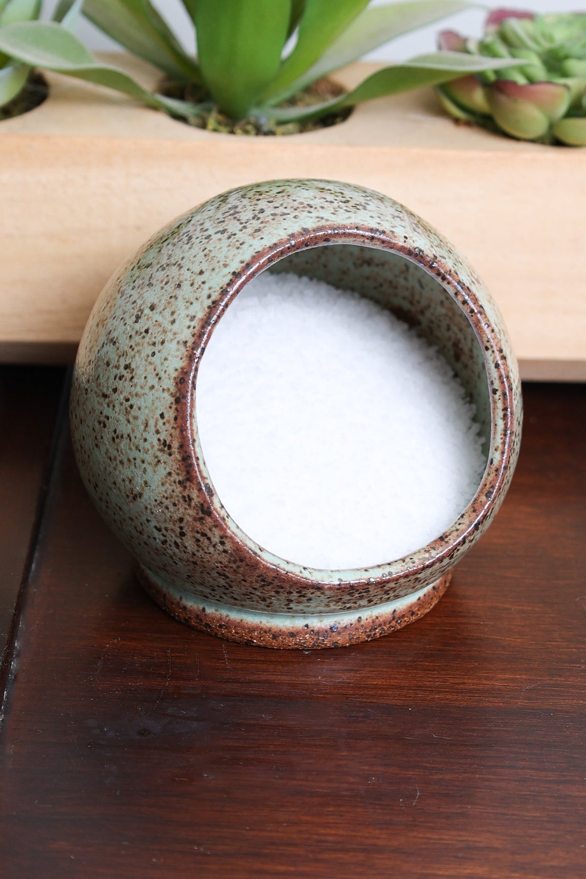 Salt Pig – Handmade Stoneware Kitchen Cellar- Made to Order