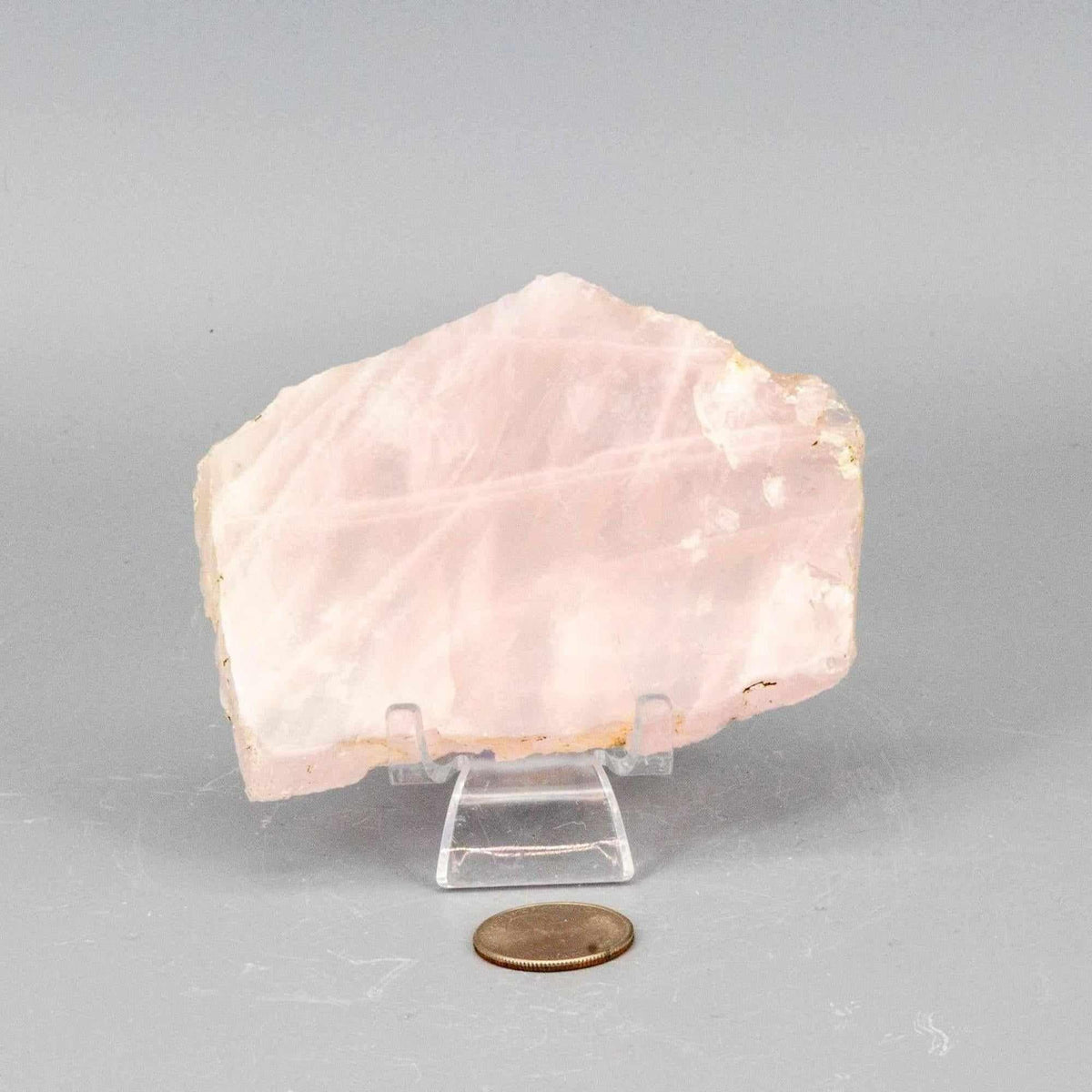 Rose Quartz Crystal Polished Slice Natural Pink Stone