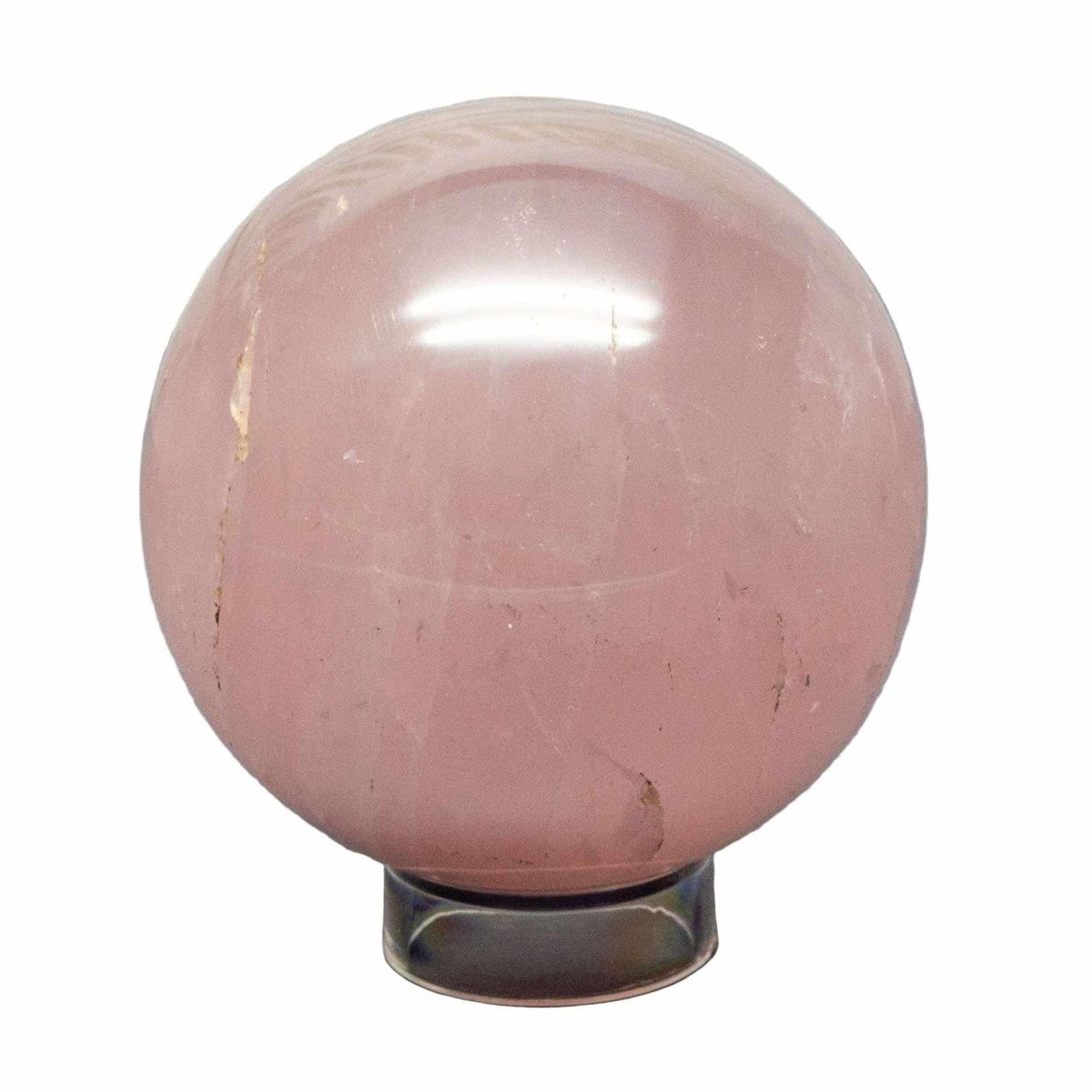 Rose Quartz Crystal Sphere Polished Heart