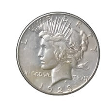 SILVER ONE DOLLAR COIN OR PESO DE PLATA DE ONE DOLLAR