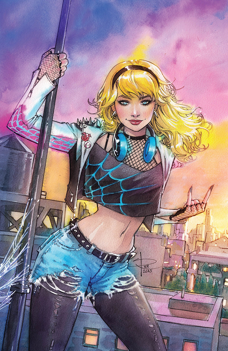 SPIDER-GWEN ANNUAL #1 [CHAOS] UNKNOWN COMICS SABINE RICH EXCLUSIVE NYCC VIRGIN VAR (10/18/2023)
