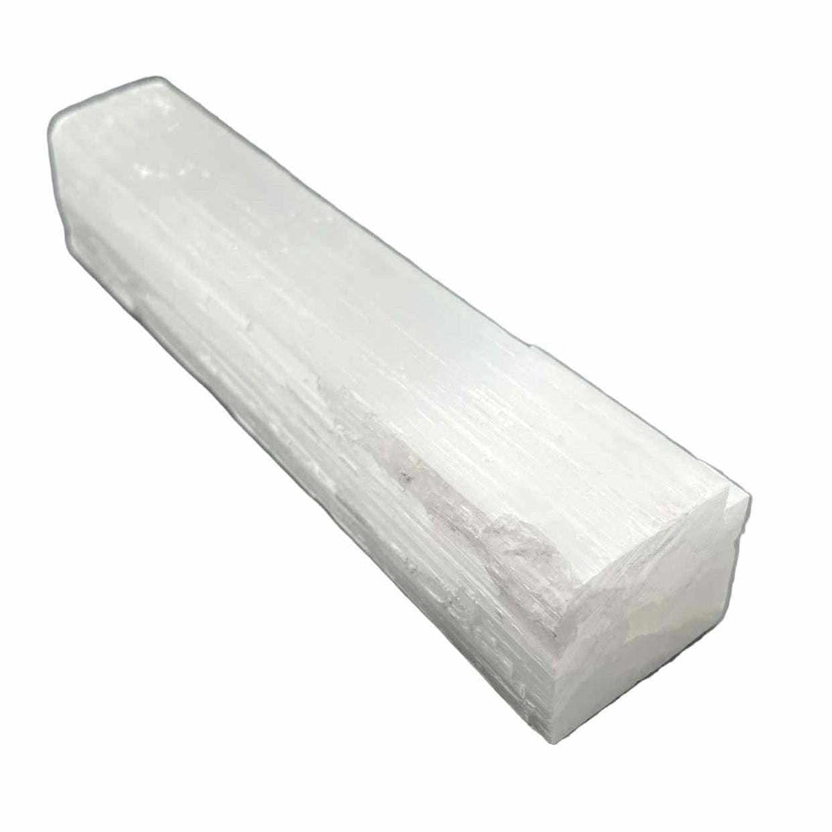 Selenite Crystal Squared Log Crown Chakra Cleanser