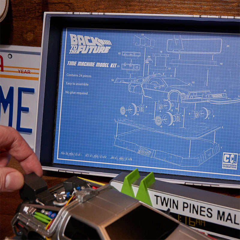 Back to the Future: Time Machine Countdown Character Model Kit