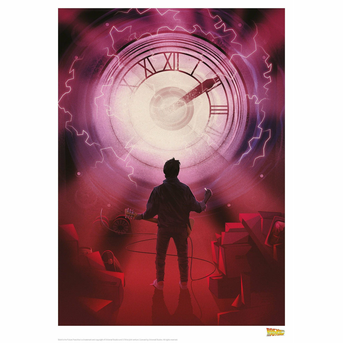 Back to the Future "Too Darn Loud" Limited Edition Commemorative Print (with protective toploader)