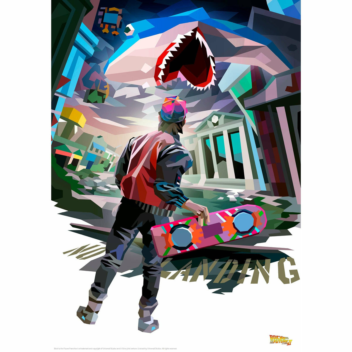 Back to the Future Part II "Fake Shark" Limited Edition Commemorative Print (with protective toploader)