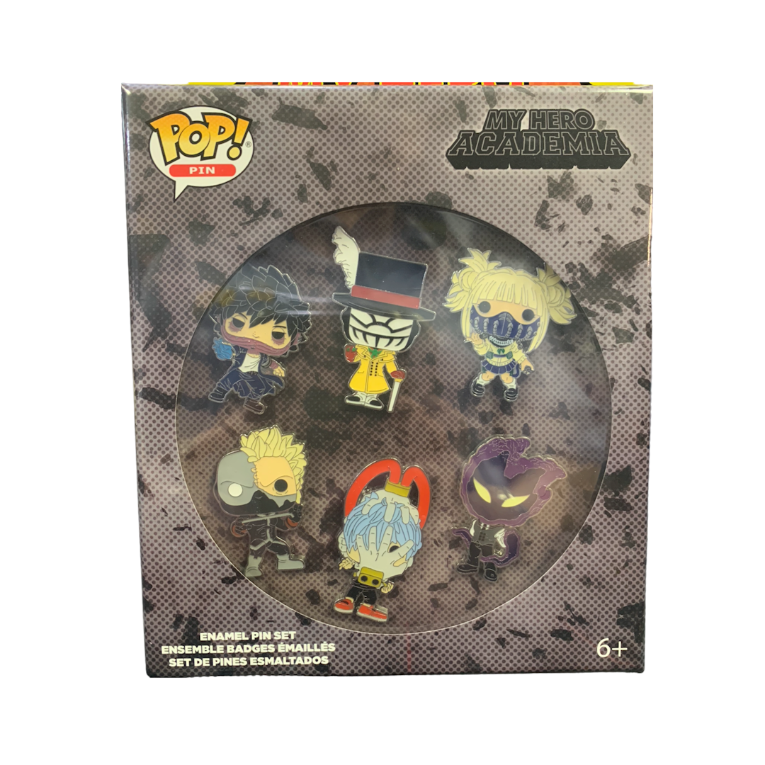 Pop! Pins: My Hero Academia - Villains Set of 6 Pins (Specialty Series Exclusive)