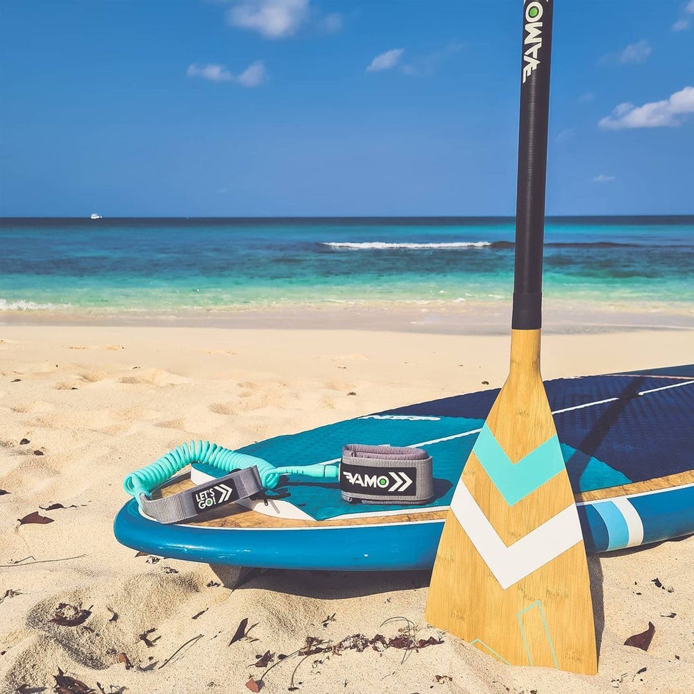 Carbon-Fiberglass Adjustable Paddle with ABS Edge  - Bamboo