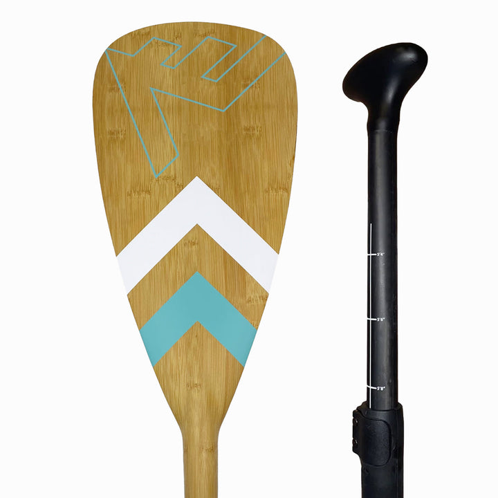 Carbon-Fiberglass Adjustable Paddle with ABS Edge  - Bamboo
