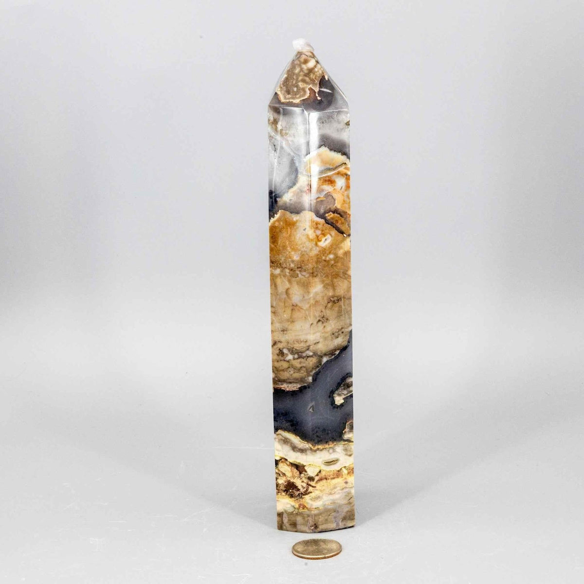 Volcano Agate Tower XL UV Reactive Crystal Tower
