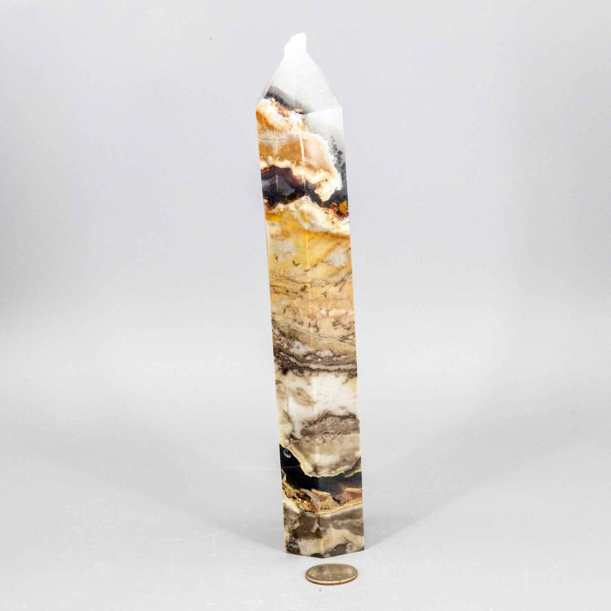 Volcano Agate Tower XL UV Reactive Crystal Tower