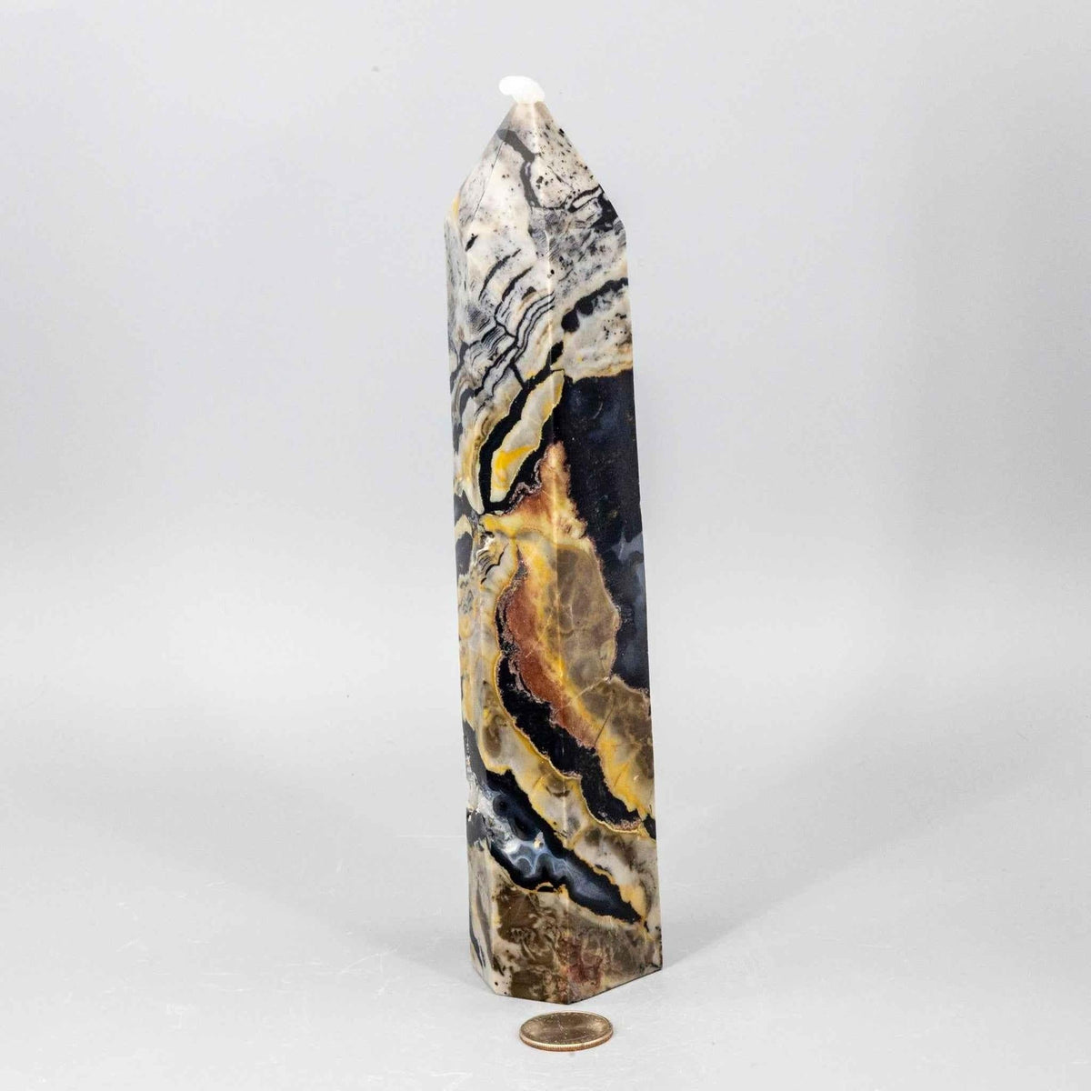 Volcano Agate Tower XL UV Reactive Crystal Tower