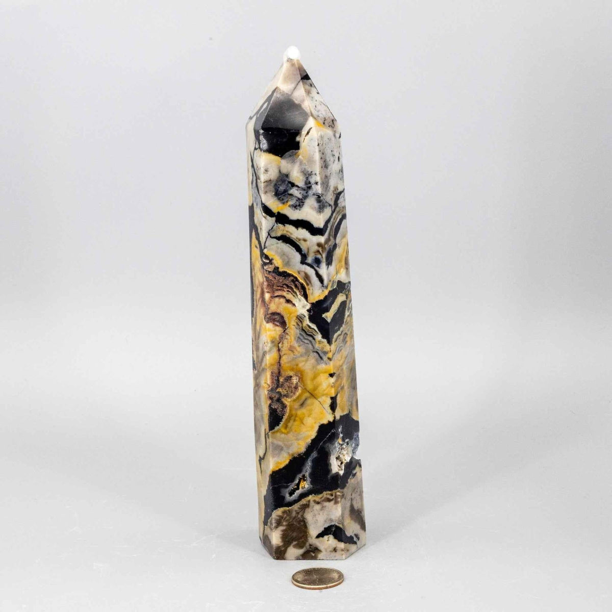 Volcano Agate Tower XL UV Reactive Crystal Tower