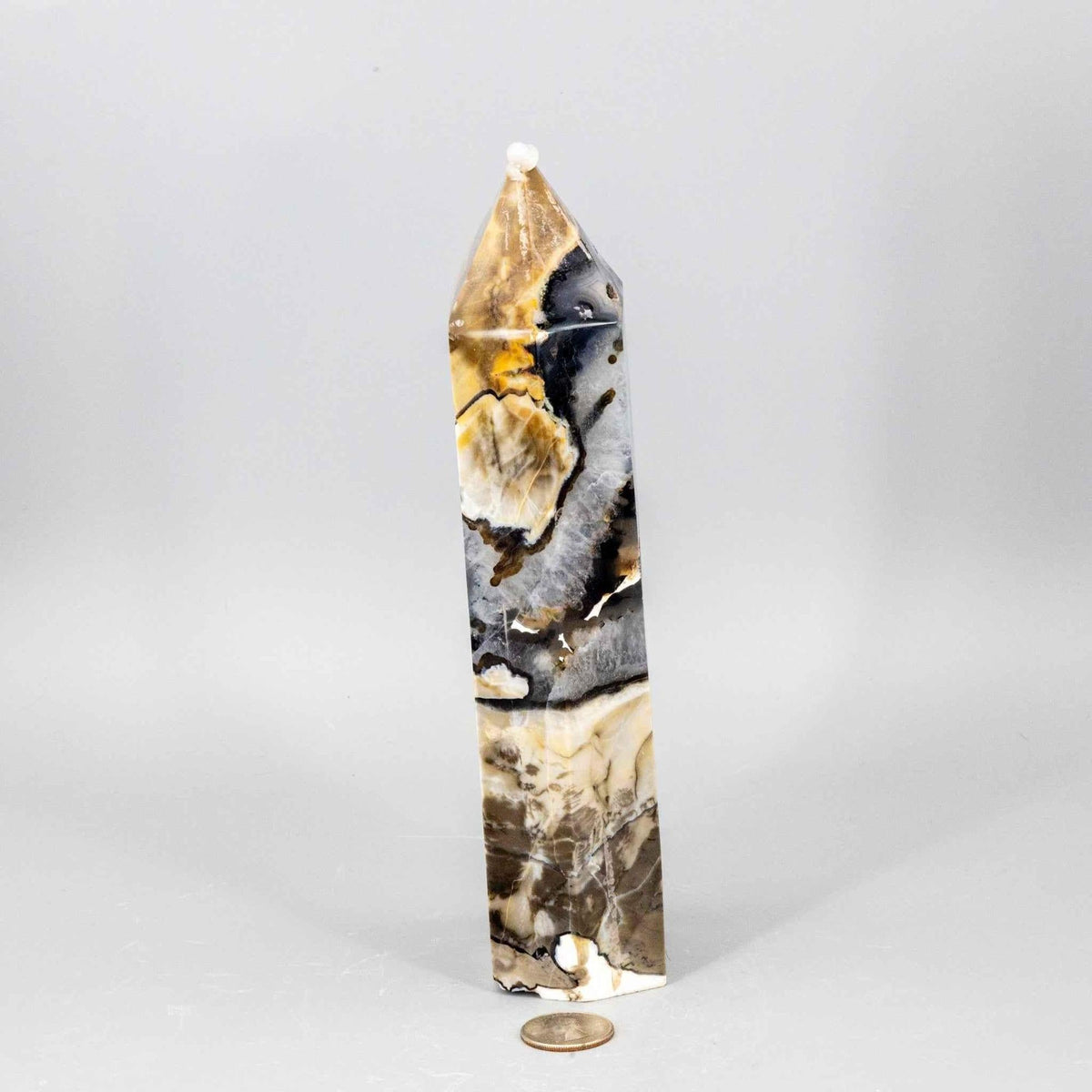 Volcano Agate Tower XL UV Reactive Crystal Tower