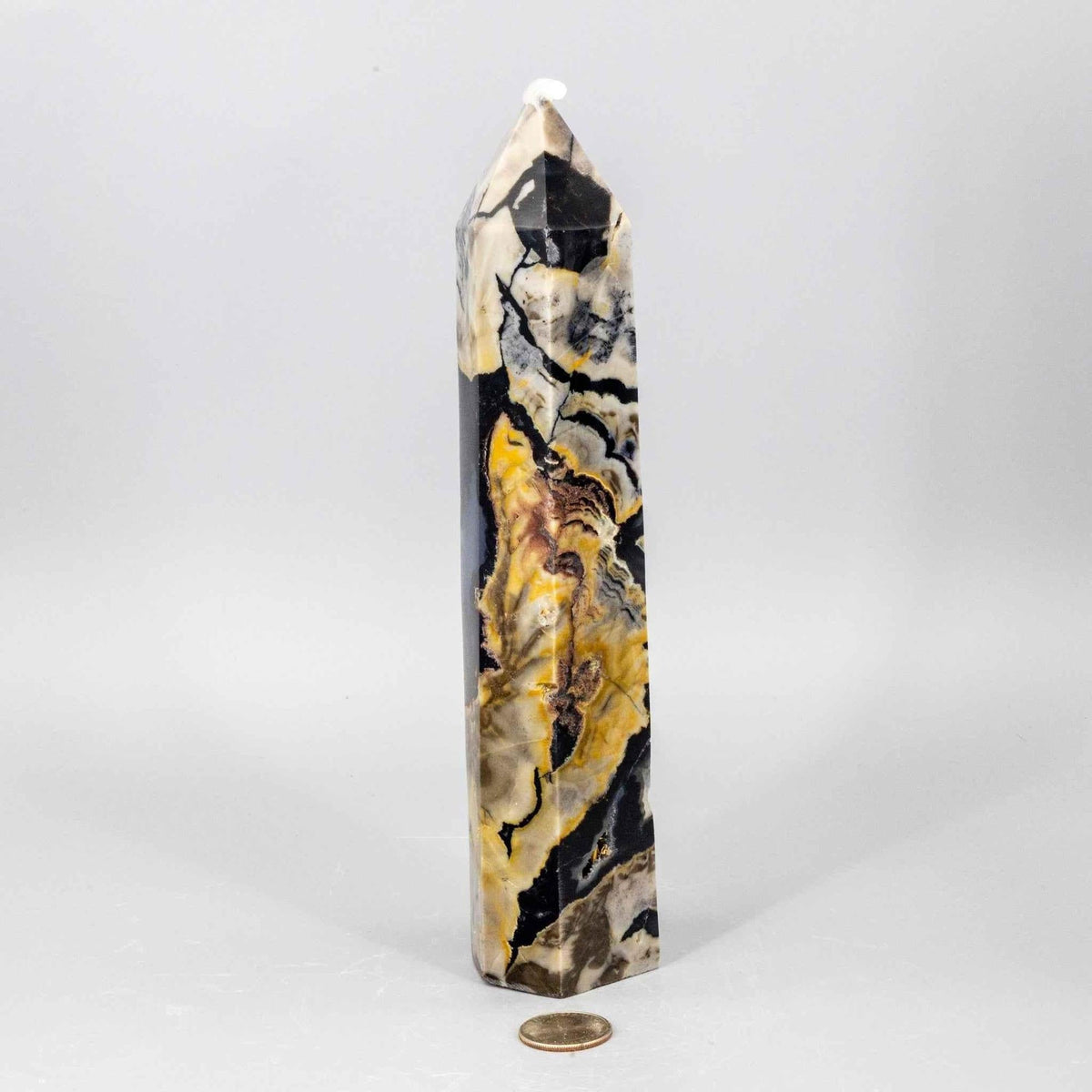 Volcano Agate Tower XL UV Reactive Crystal Tower