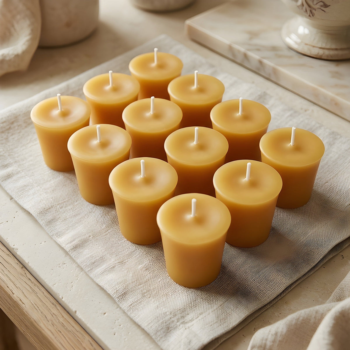 Beeswax Votives Multiple Colors & Quantities