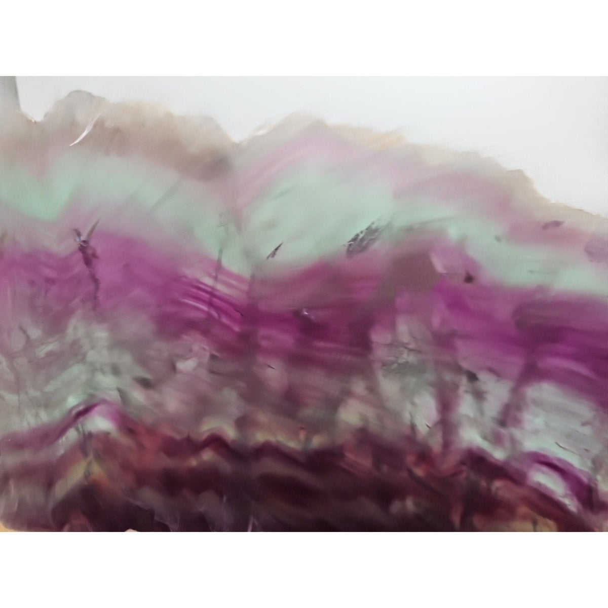 5.7LB Natural Fluorite Quartz Crystal Sheet - Vitreous Mineral Specimen