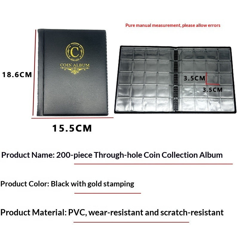 200 Square Coin Album Holders