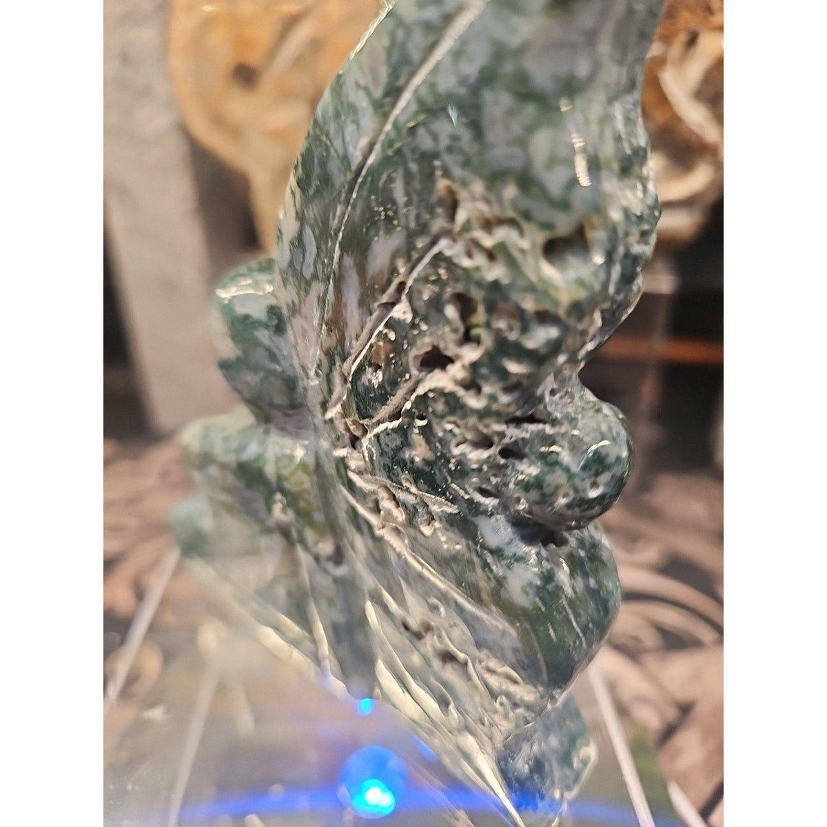 Moss Agate Fairy Guardian .77lb