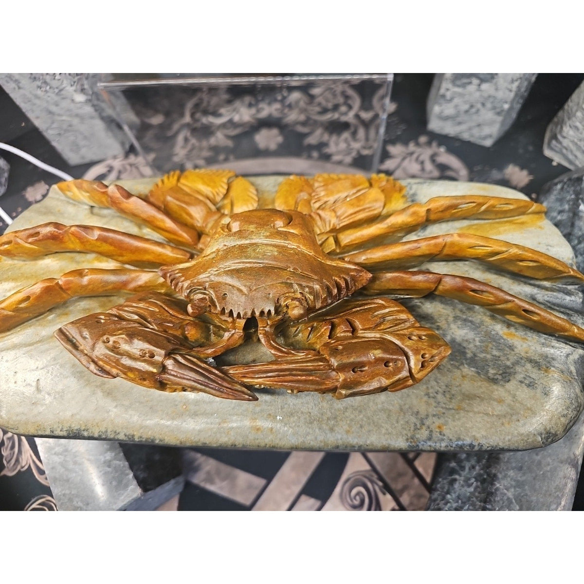Mao Gong Shi Crab Skull - 7.9LB Hand-Carved Specimen