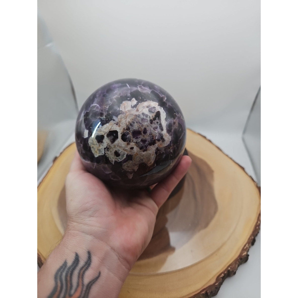 5.6LB Natural Dream Amethyst Sphere Quartz Crystal Ball