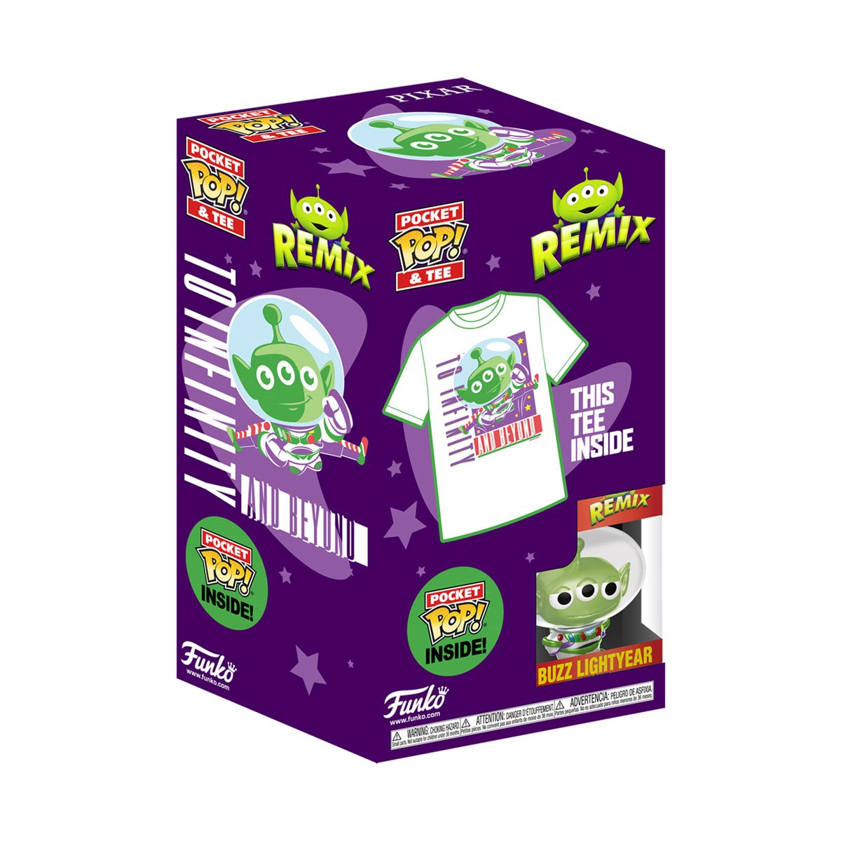 Pocket Pop! & Tee: Disney - Alien Buzz
