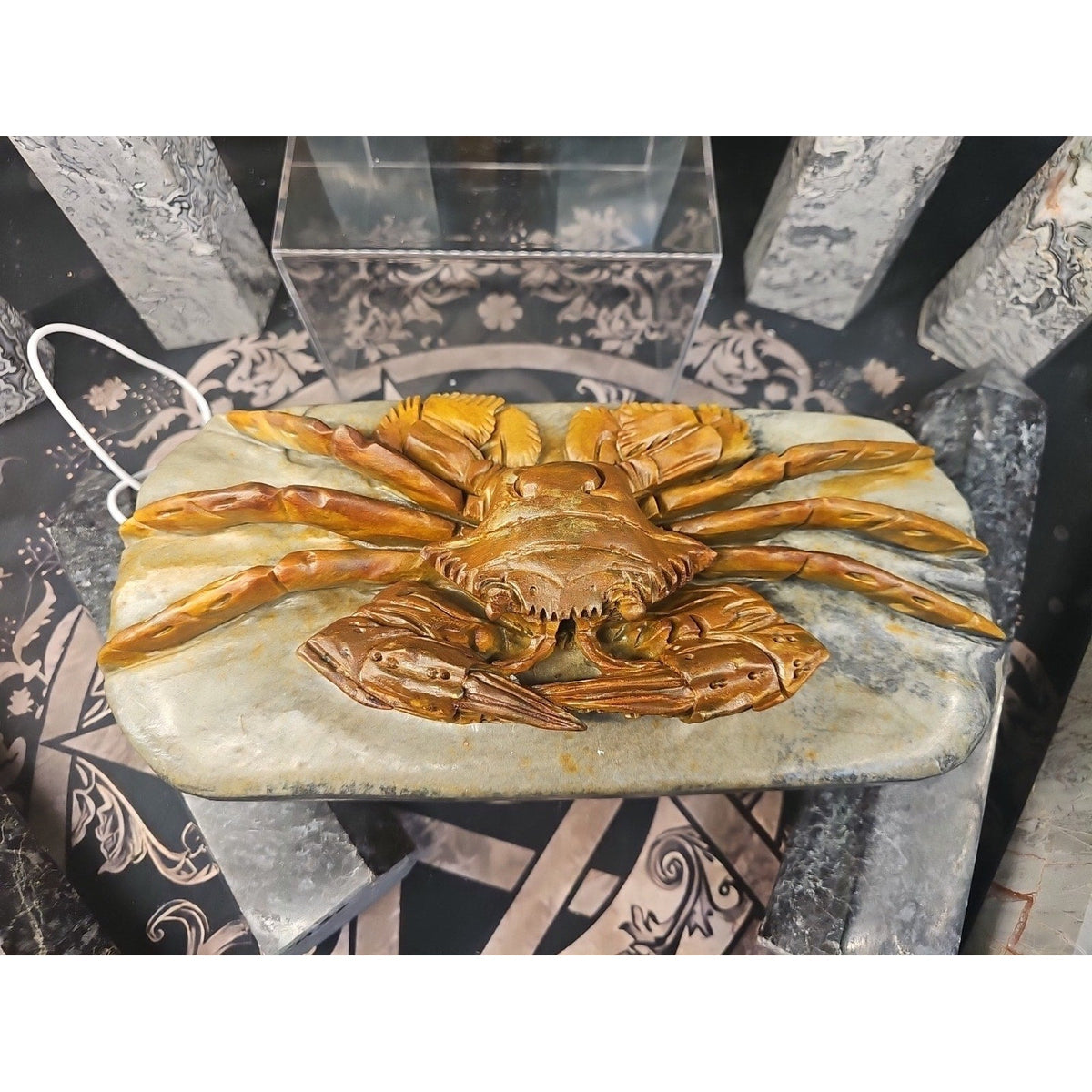 Mao Gong Shi Crab Skull - 7.9LB Hand-Carved Specimen
