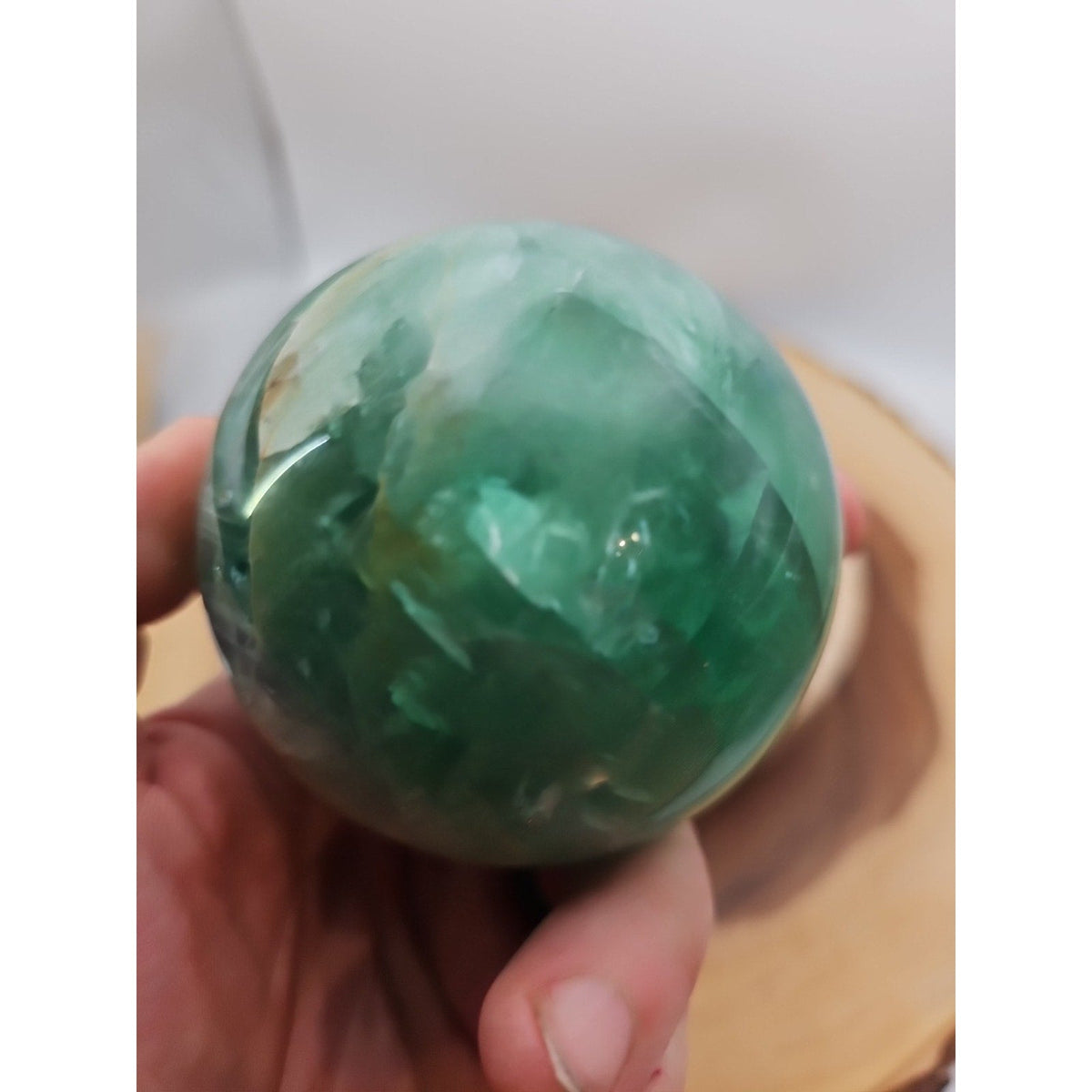 Rainbow Fluorite Crystal Sphere – 1.59 lb Madagascar