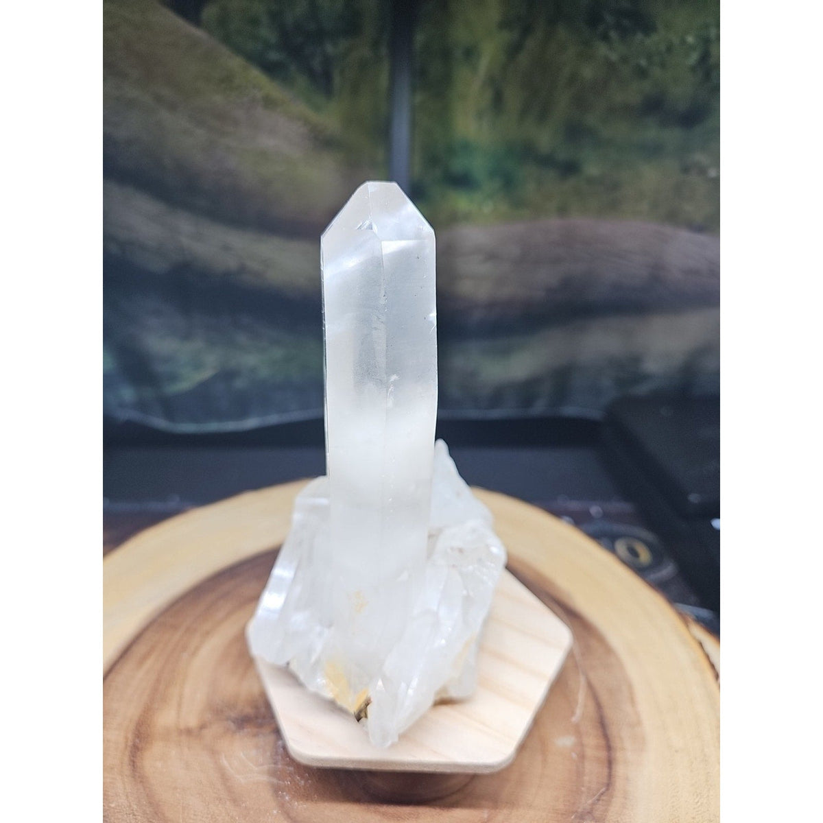 Natural Clear White Quartz Crystal Cluster — 1.28lb, Madagascar