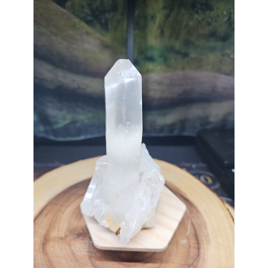 Natural Clear White Quartz Crystal Cluster — 1.28lb, Madagascar