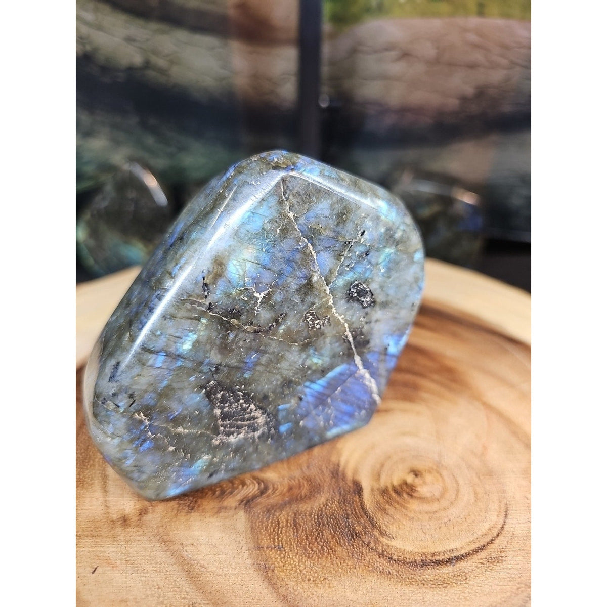 Rainbow Labradorite Spectrolite — 1.29lb, Color Flash Stone, Madagascar