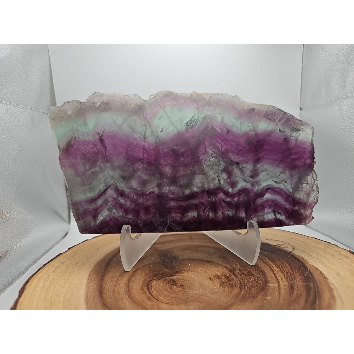 5.7LB Natural Fluorite Quartz Crystal Sheet - Vitreous Mineral Specimen