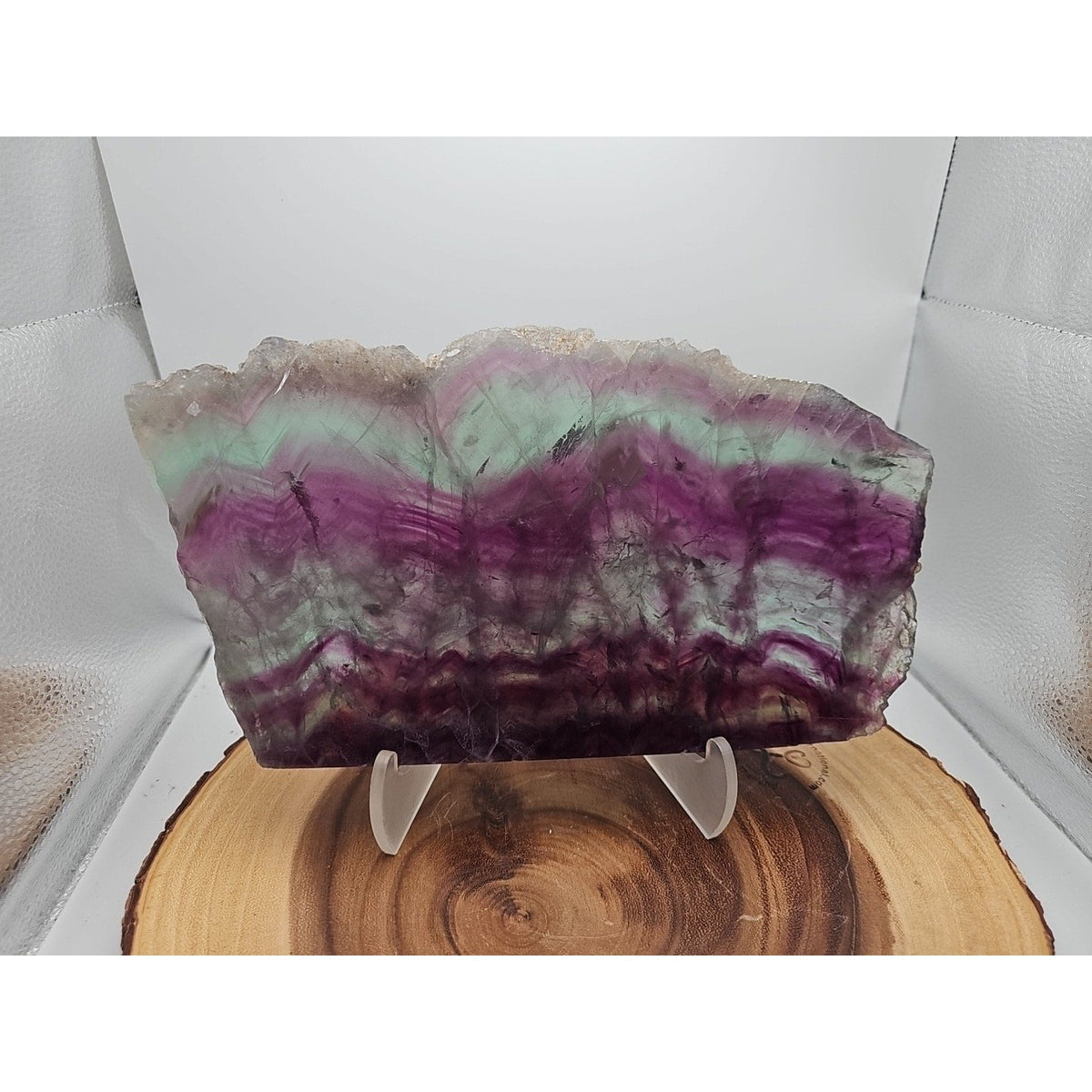 5.7LB Natural Fluorite Quartz Crystal Sheet - Vitreous Mineral Specimen