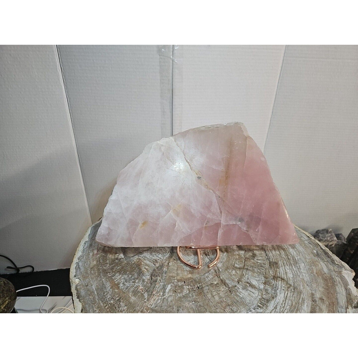 Natural Rose Quartz Crystal Stone Slices — 5.72 lbs from China