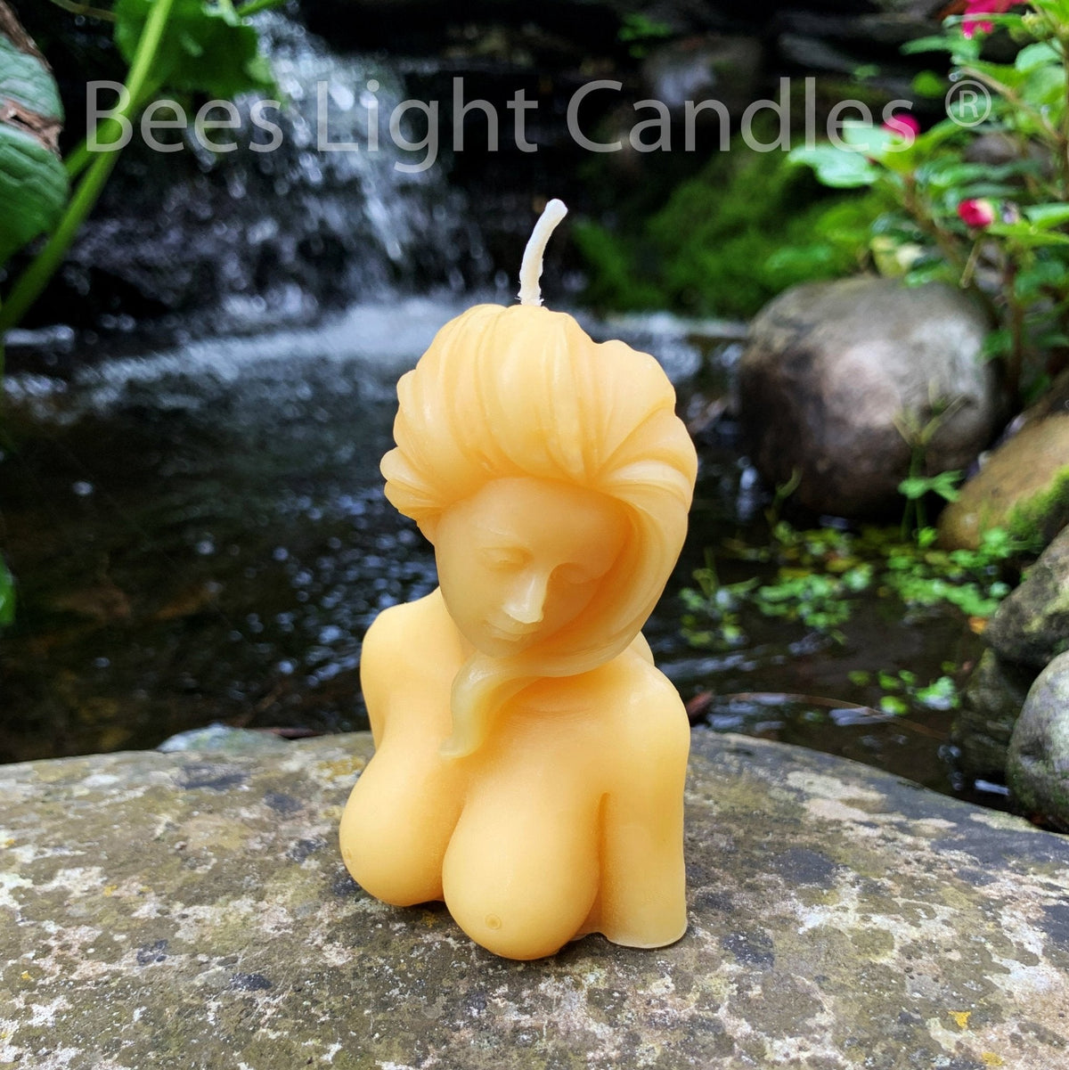 Beautiful Lady Beeswax Candle
