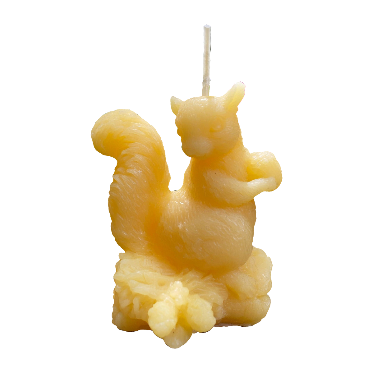 Squirrel Beeswax Candle