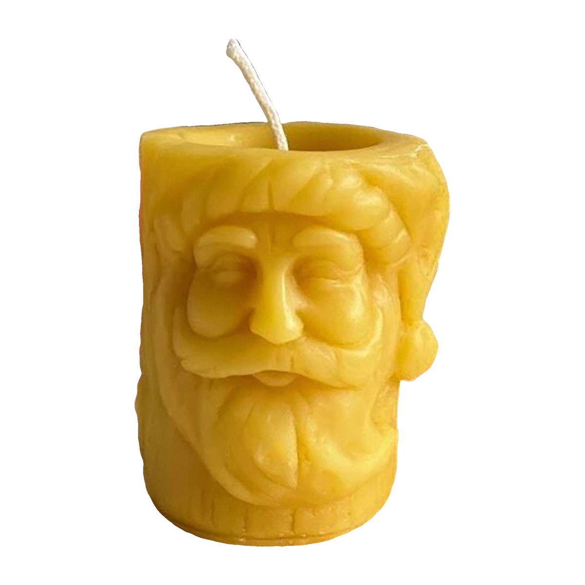 Santa Beeswax Pillar Candle