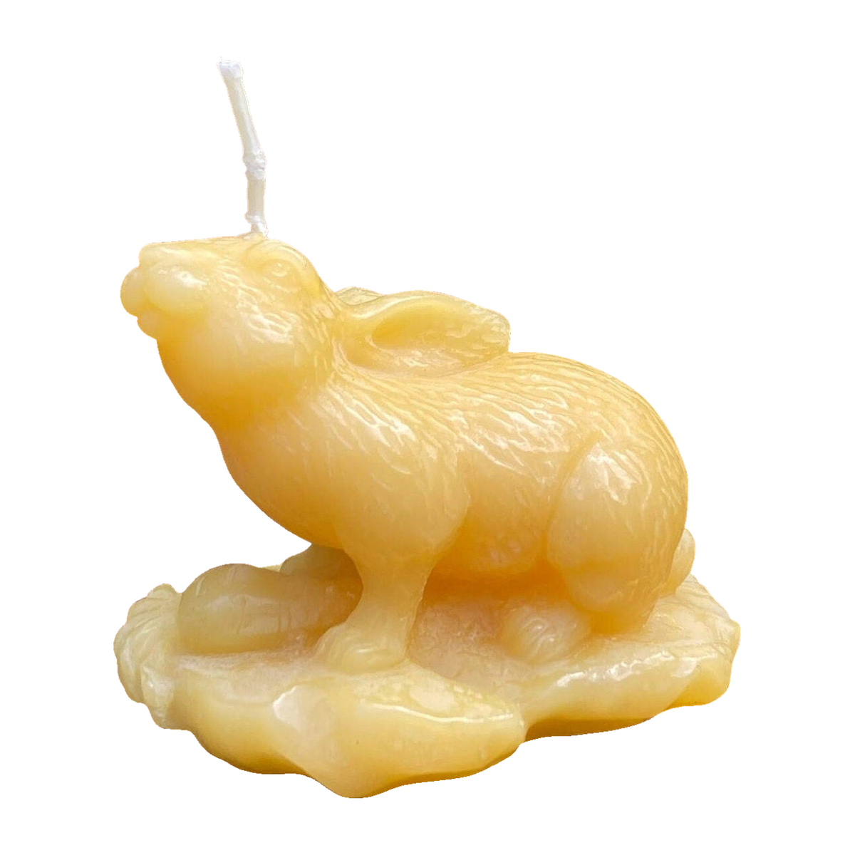 Garden Rabbit Beeswax Candle