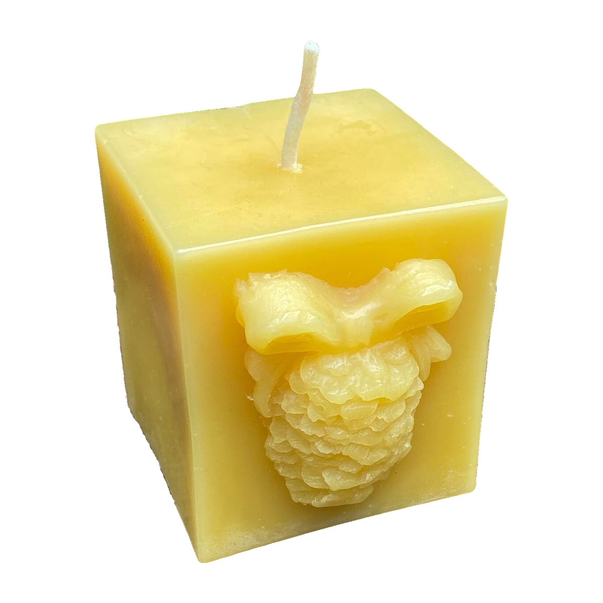 Pinecone Square Gift Beeswax Candle