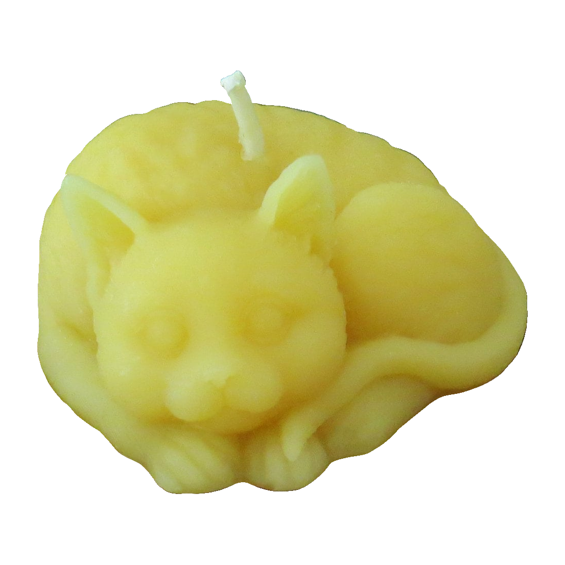 Sleepy Cat Beeswax Candle