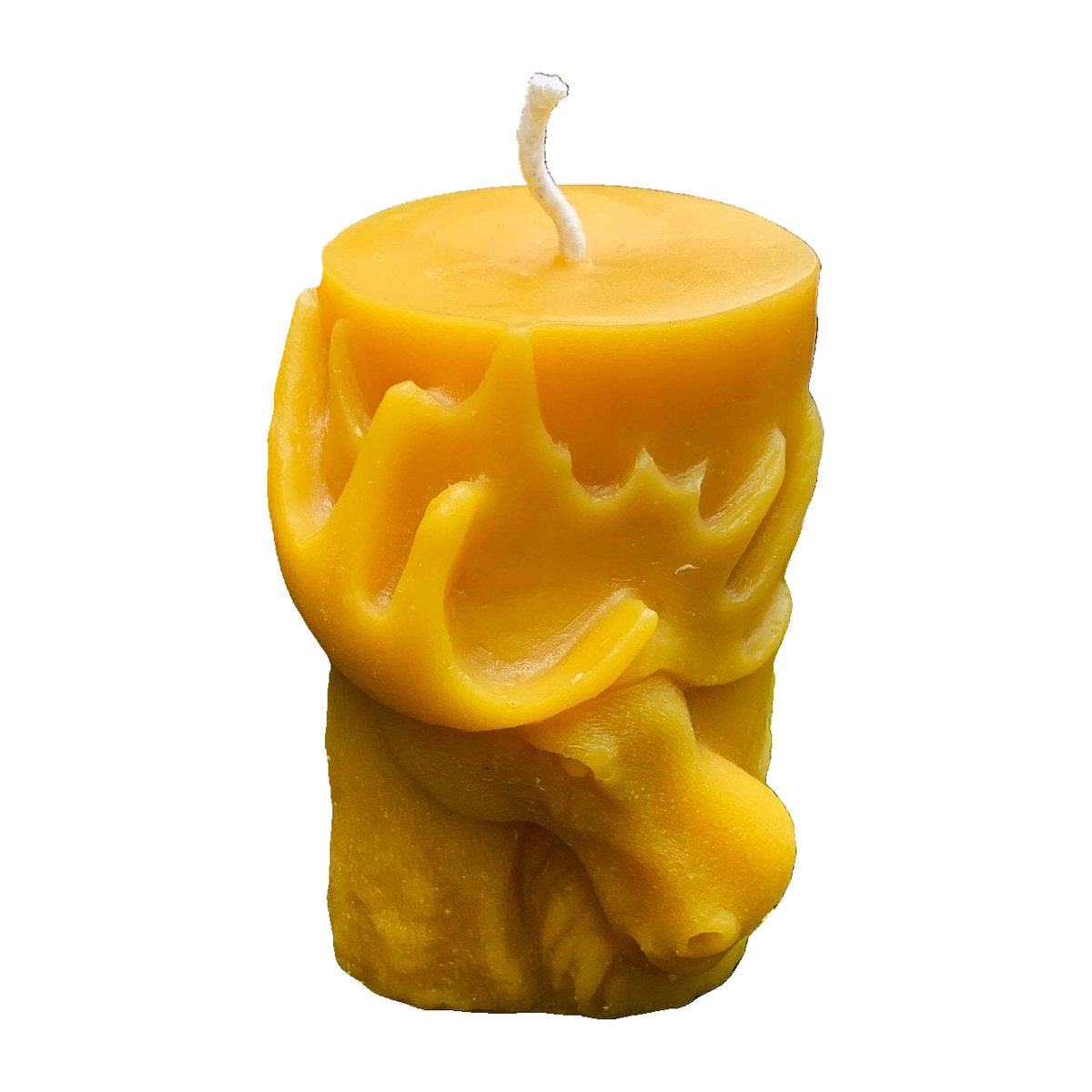 Moose Pillar Beeswax Candle