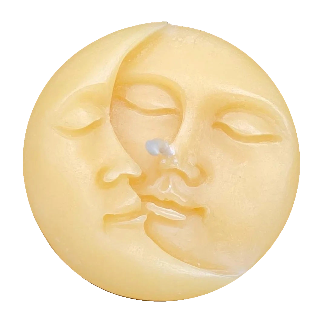 Sun + Moon Beeswax Candle