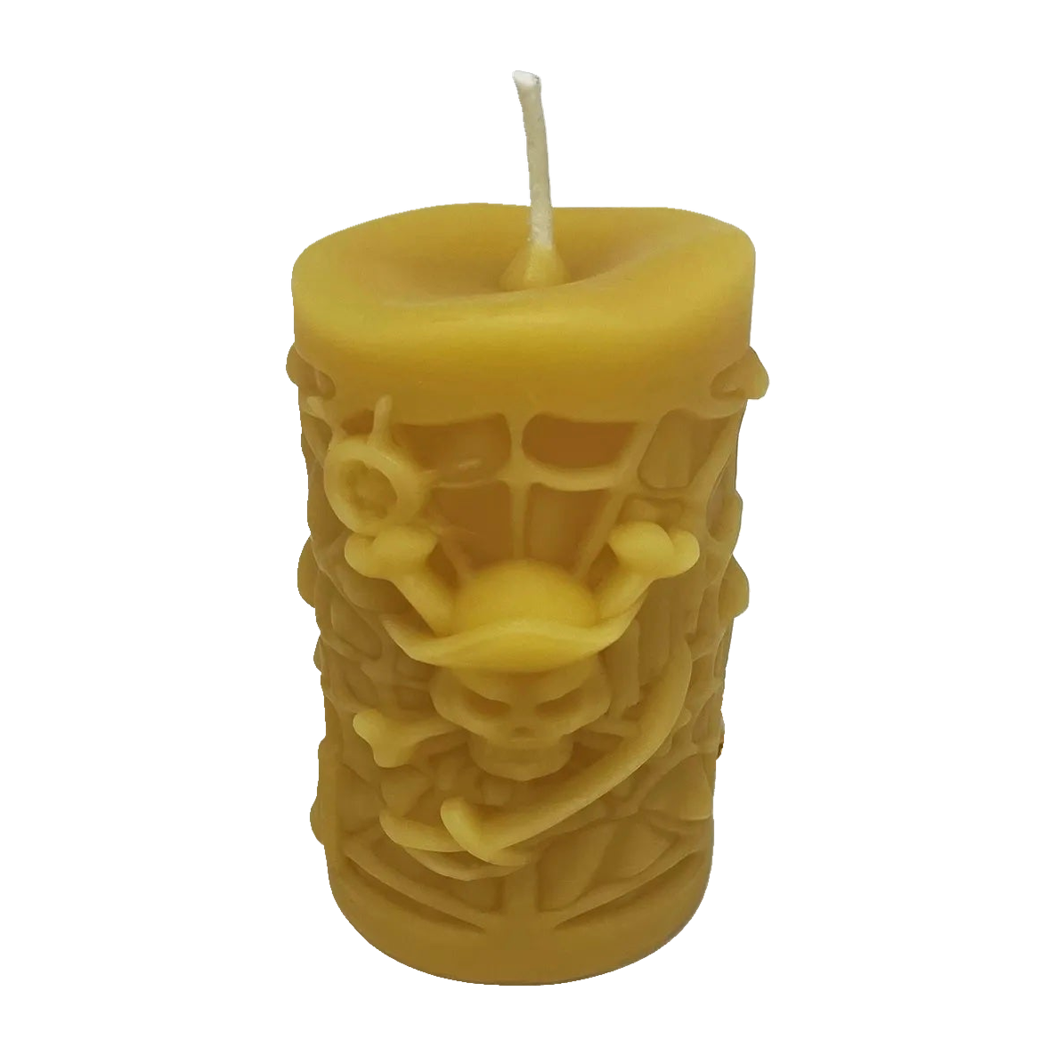 Pirates Pillar Halloween Beeswax Candle