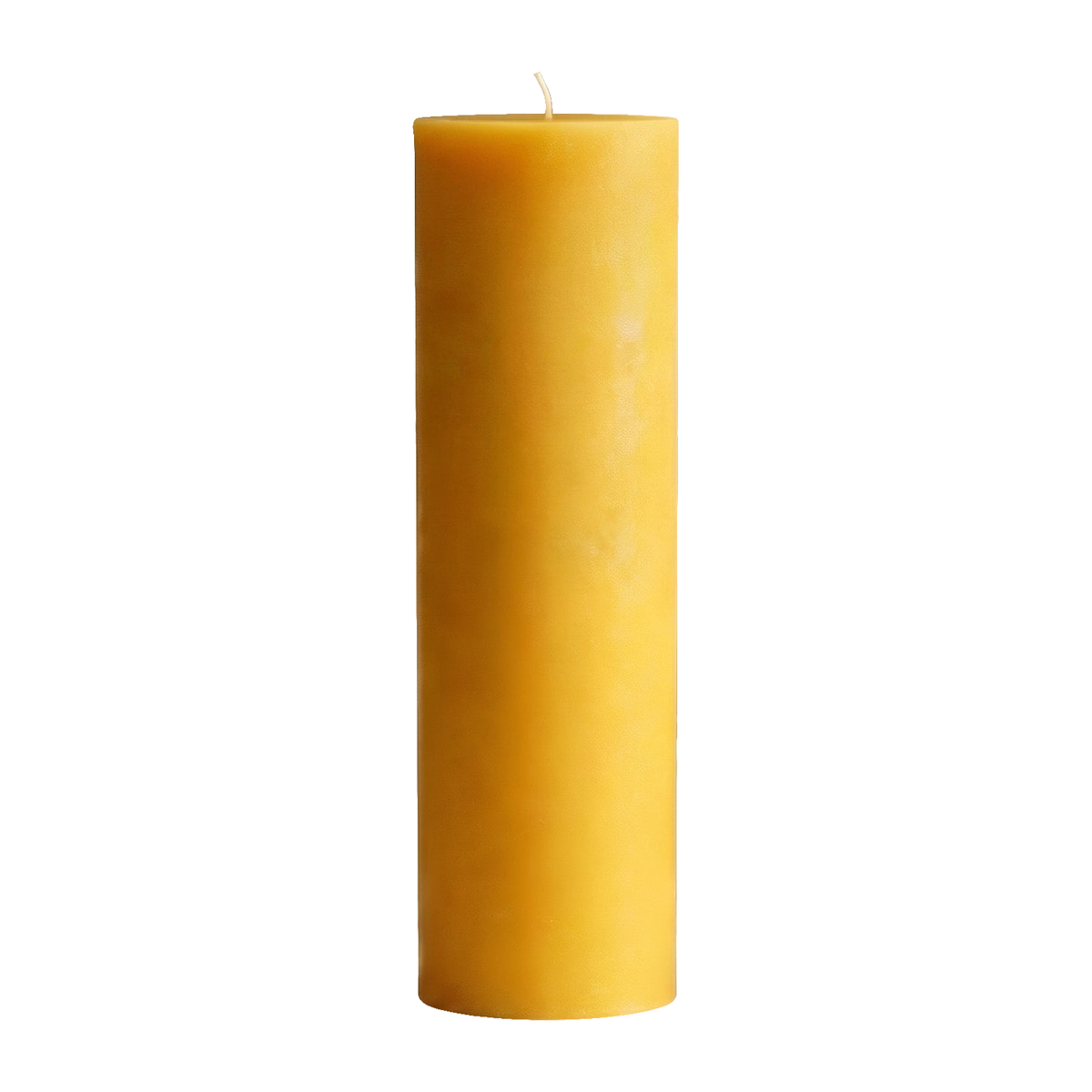 3x12 Inch Yellow Beeswax Pillar Candle