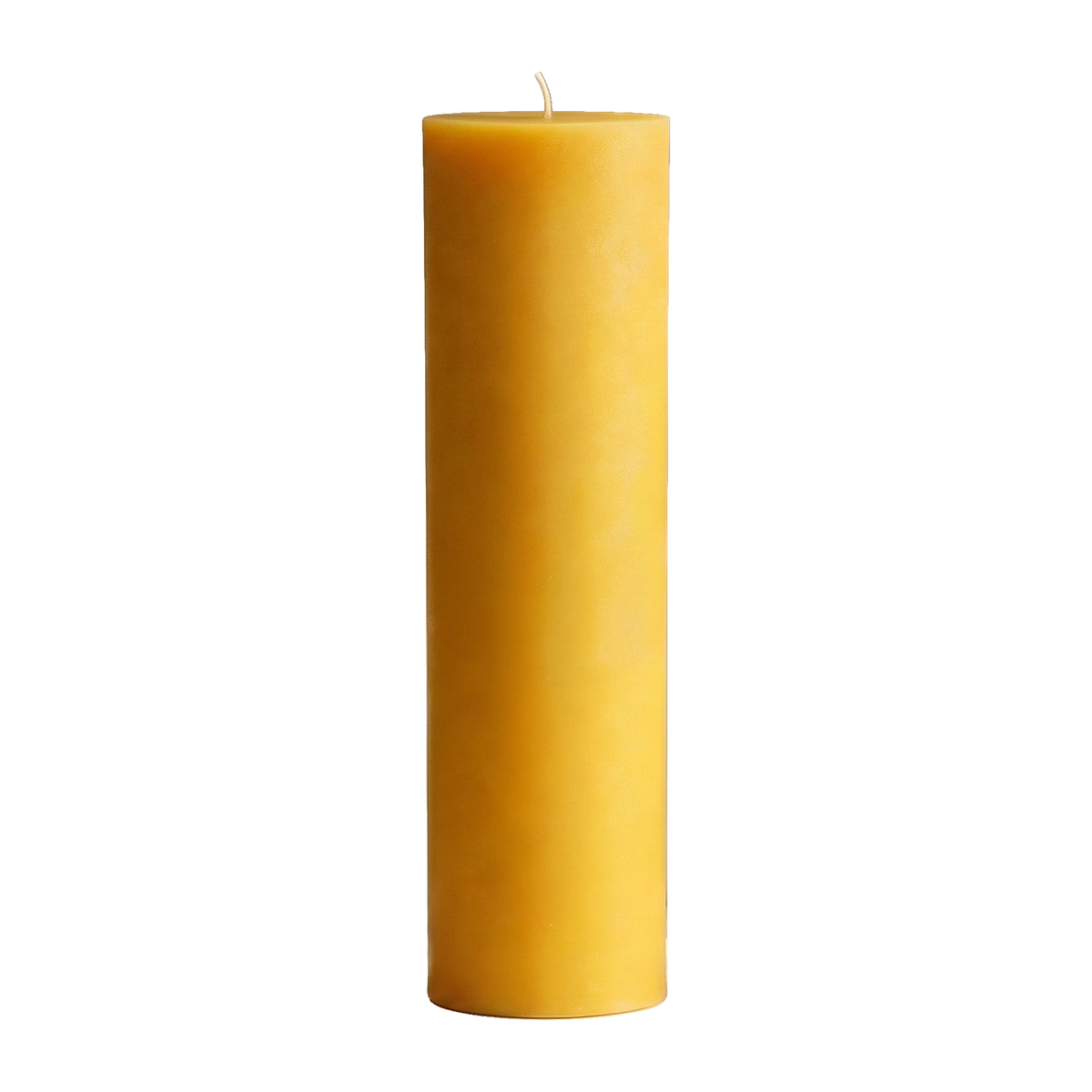 3x14 Inch Yellow Beeswax Pillar Candle