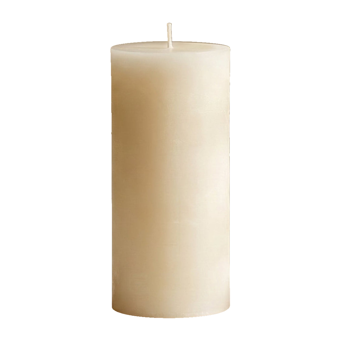 3x7 Inch White Beeswax Pillar Candle