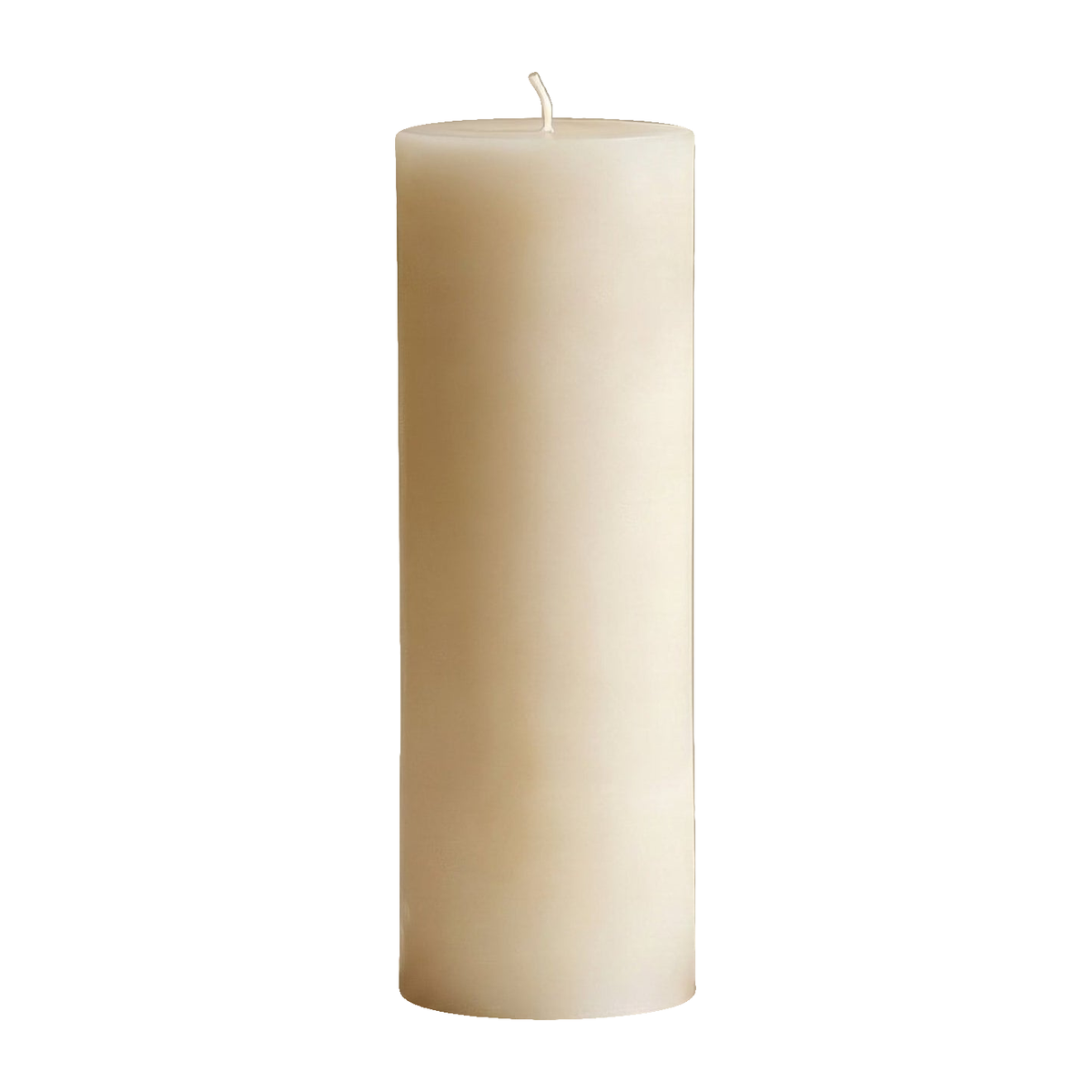 3x10 Inch White Beeswax Pillar Candle